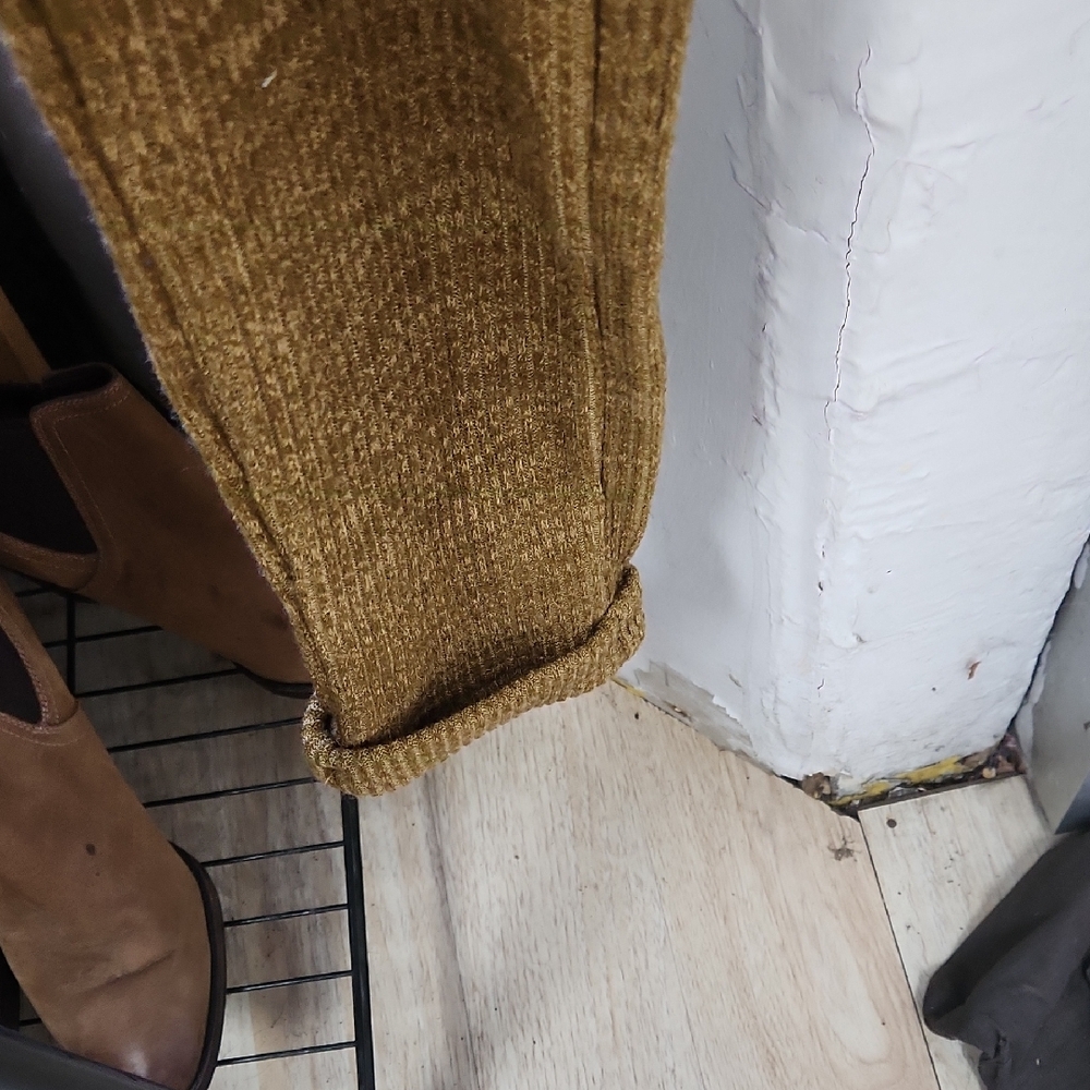 Fox's Mustard Ribbed Joggers - Picture 2 of 5